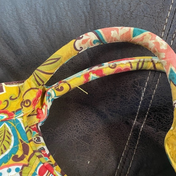 Vera Bradley Floral Paisley Quilted Shoulder Bag - Yellow Multi - Picture 5 of 6